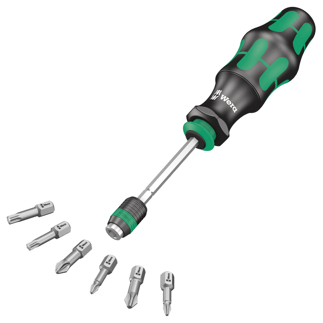 Wera Kraftform Kompakt 22 Schraubendreher-Set – 7-teilig Mit Tasche – Bits Für Harte Einsätze In Metall & Blech
