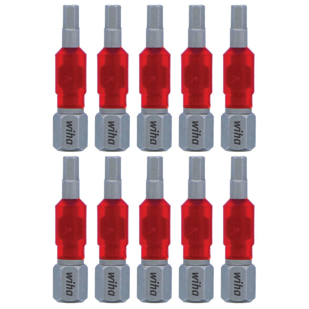 Wiha Tools 76526 MaxxTor Impact Bit Hex 6.0mm x 29mm - 10 Pack