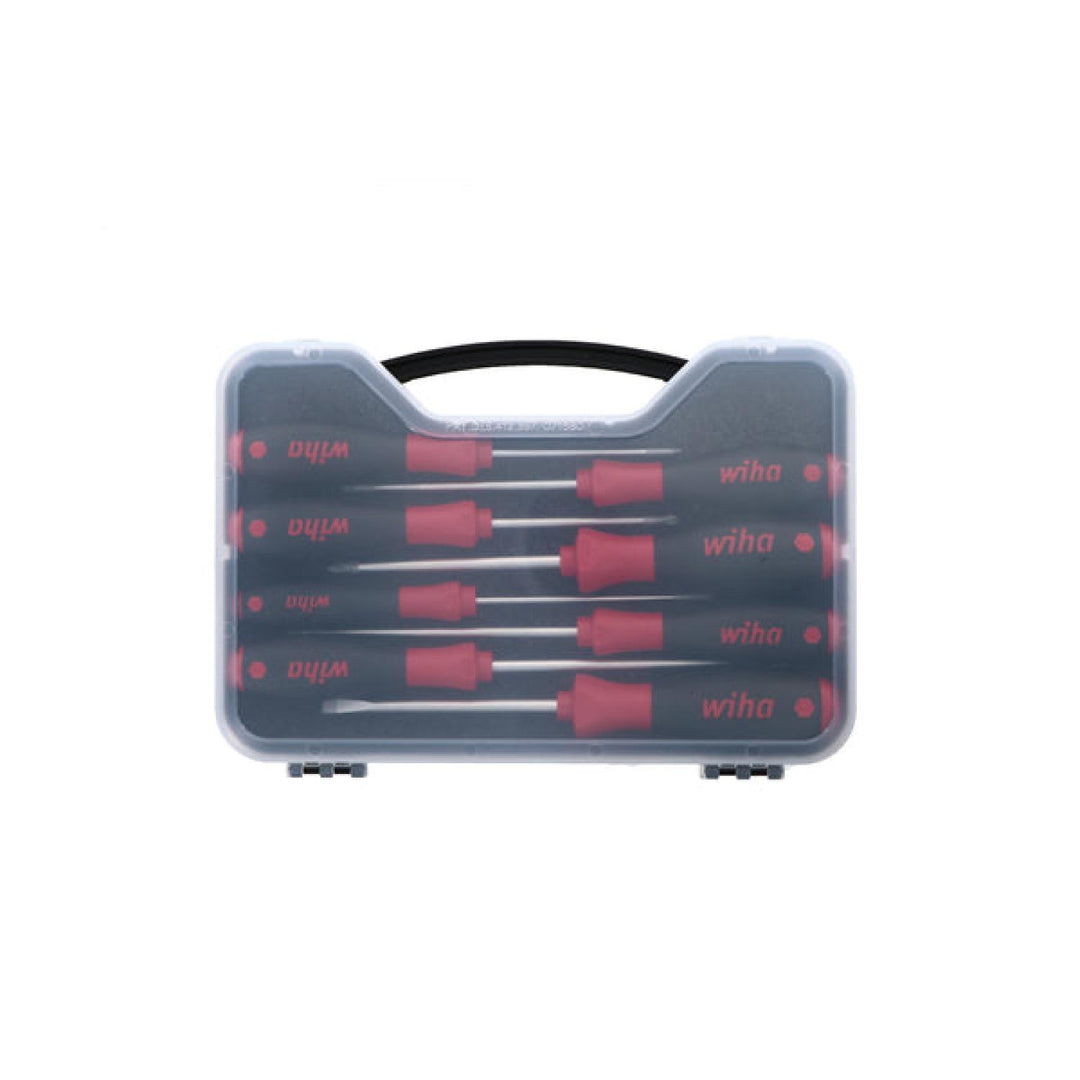 Wiha Tools 30289 8 Piece SoftFinish Slotted and Phillips and Square Screwdriver Set