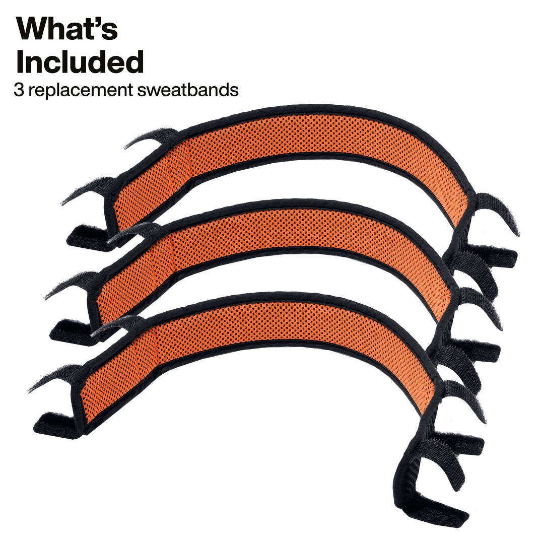 Klein Tools WBHLSWTBND Wide-Beam Headlamp Sweatband Replacement, 3-Pack