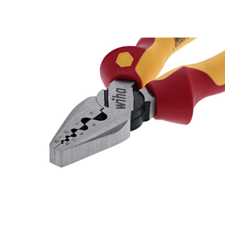 Wiha Tools 32945 7" Insulated Industrial Crimping Pliers
