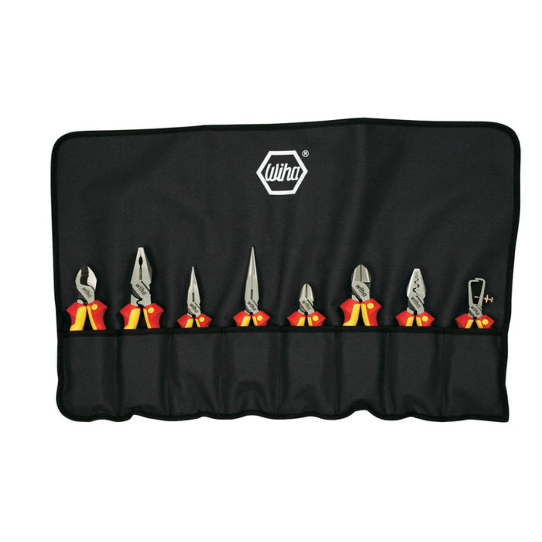 Wiha Tools 32987 Insulated Industrial Pliers and Cutters Set, 8 Pc.