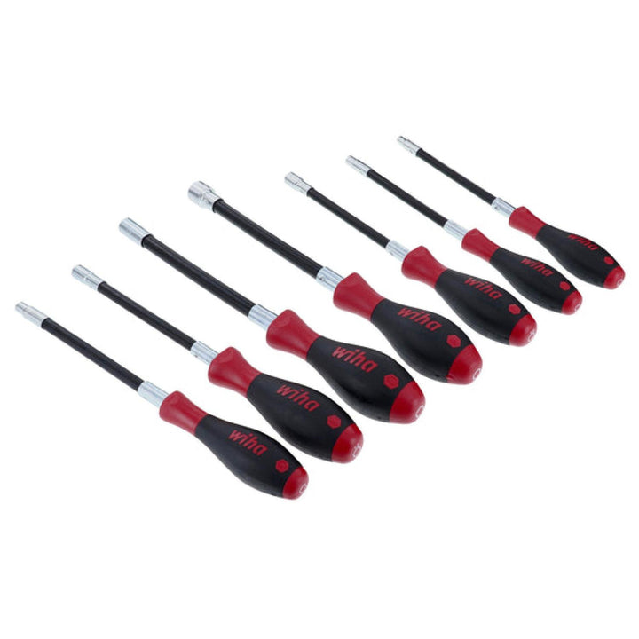 Wiha Tools 37291 7 Piece Metric Flexible Shaft Nut Driver Set
