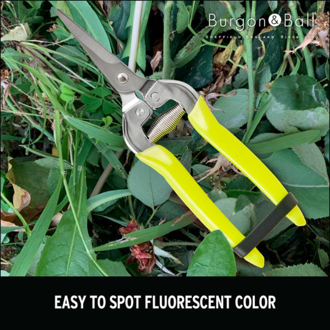Corona GFB/FSYELL RHS® Florabrite Flower & Harvesting Snip Neon Yellow