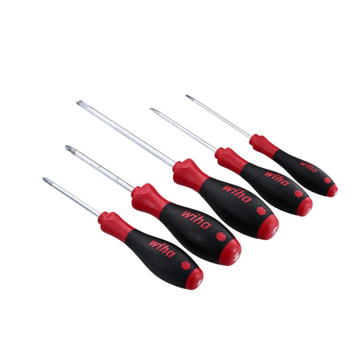 Wiha Tools 30295 SoftFinish Slotted/Phillips Screwdriver 5 Piece Set