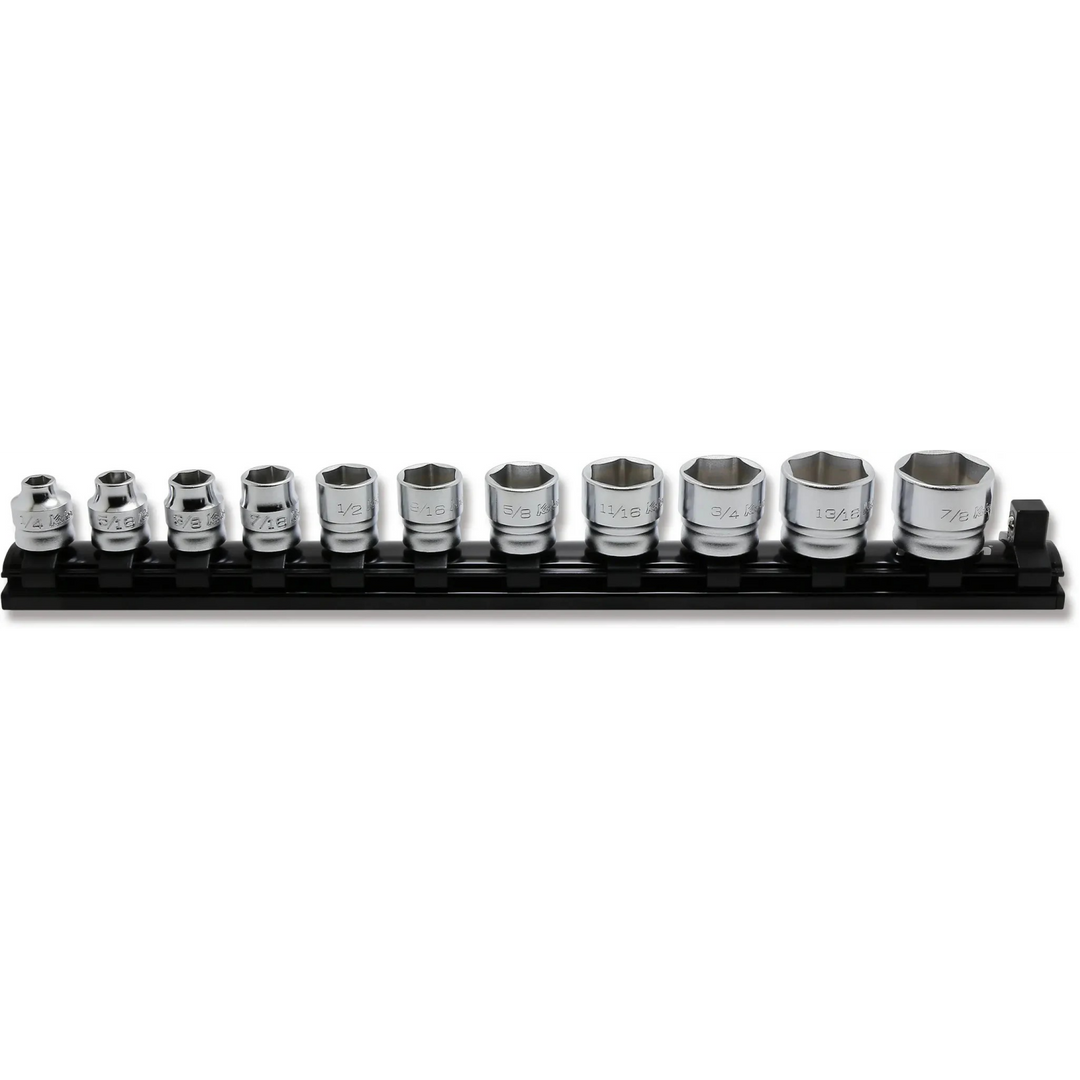 Ko-Ken RS3400AZ/11 3/8" Square Drive 6-Point SAE Z-Series Socket Set, 11 Pc.