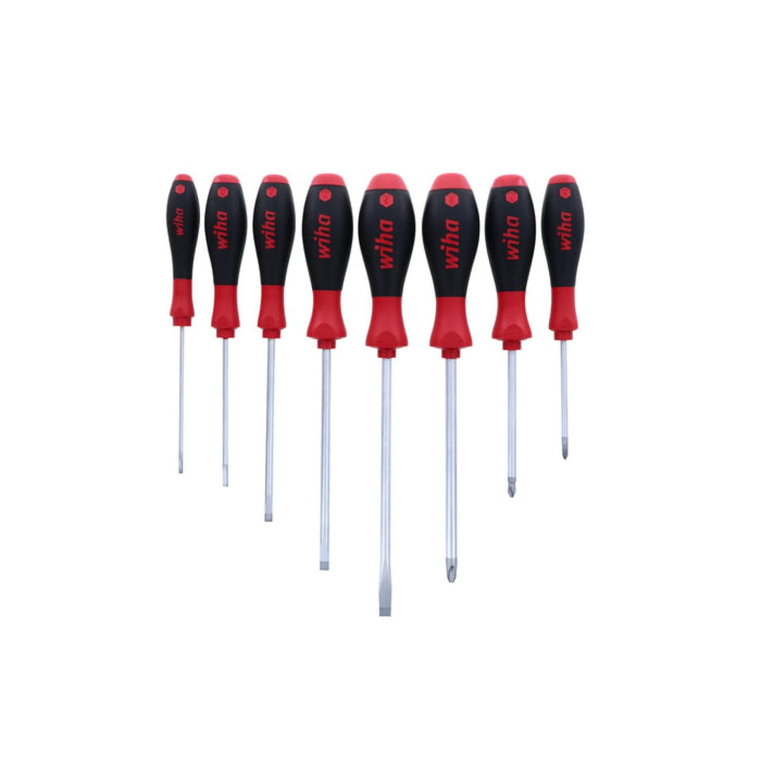 Wiha Tools 30298 SoftFinish Slotted/Phillips Screwdrivers, 8 Pc. Set