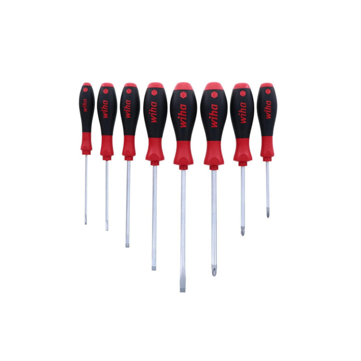 Wiha Tools 30298 SoftFinish Slotted/Phillips Screwdrivers, 8 Pc. Set
