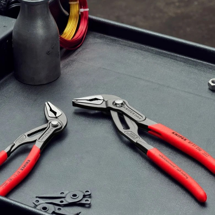 Knipex 9K 00 80 189 US 2 Pc Cobra ES (Extra-Slim) Pliers Set (7 1/4", 10")