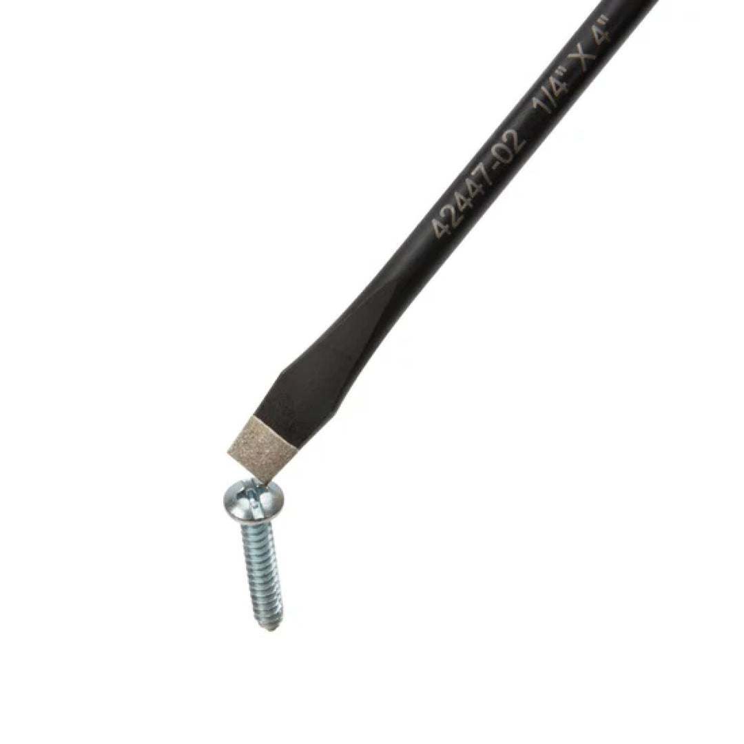 Estwing 42447-02 1/4-Inch x 6-Inch Slotted Magnetic Diamond Tip Screwdriver with Ergonomic Handle