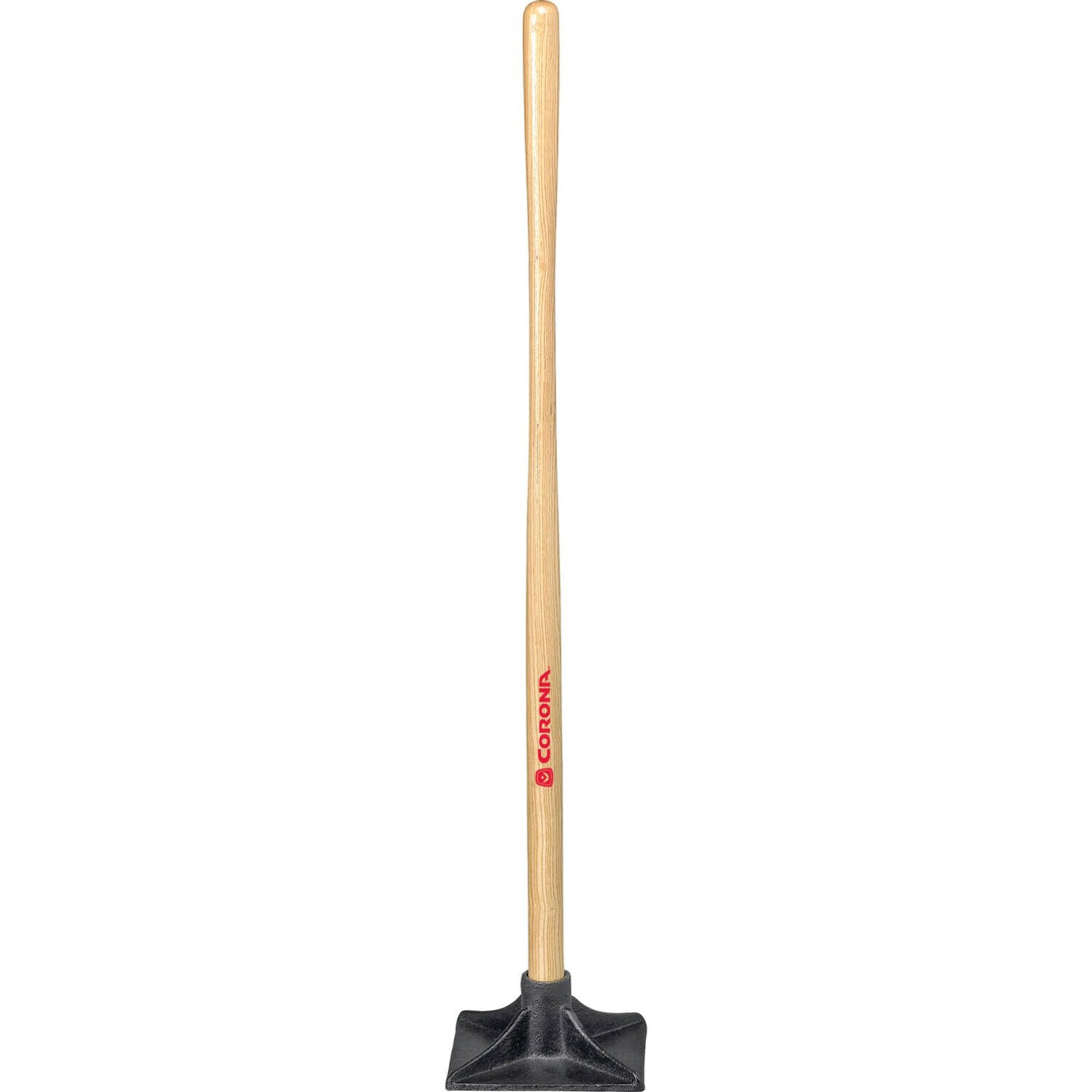 Corona UT 60050 Dirt Tamp, 8 in. x 8 in., 43 in. Ash Wood Handle
