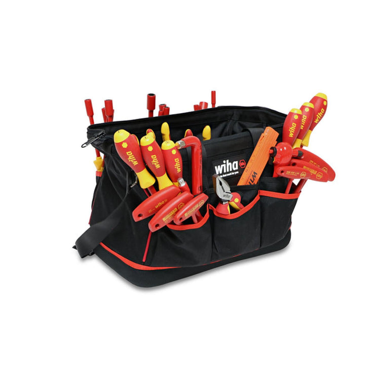 Wiha Tools 32877 Insulated Electrician Screwdriver & Pliers Set, 80 Pc.