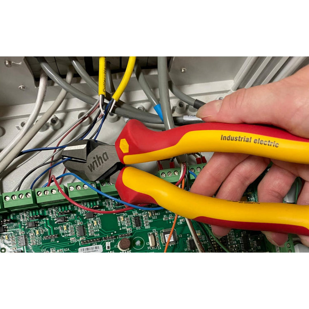 Wiha Tools 32929 Insulated Industrial Diagonal Cutters, 8"