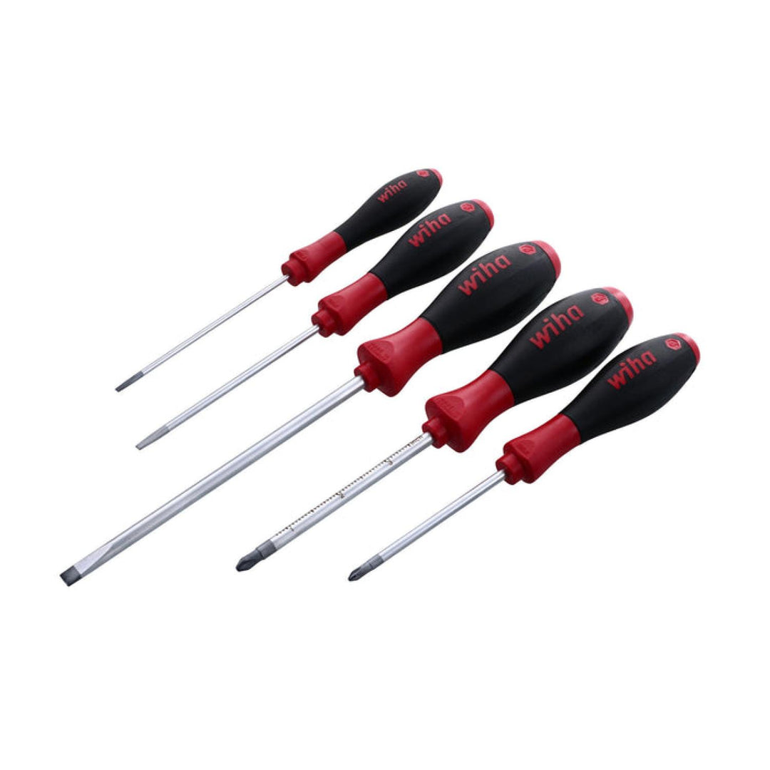 Wiha Tools 30295 SoftFinish Slotted/Phillips Screwdriver 5 Piece Set
