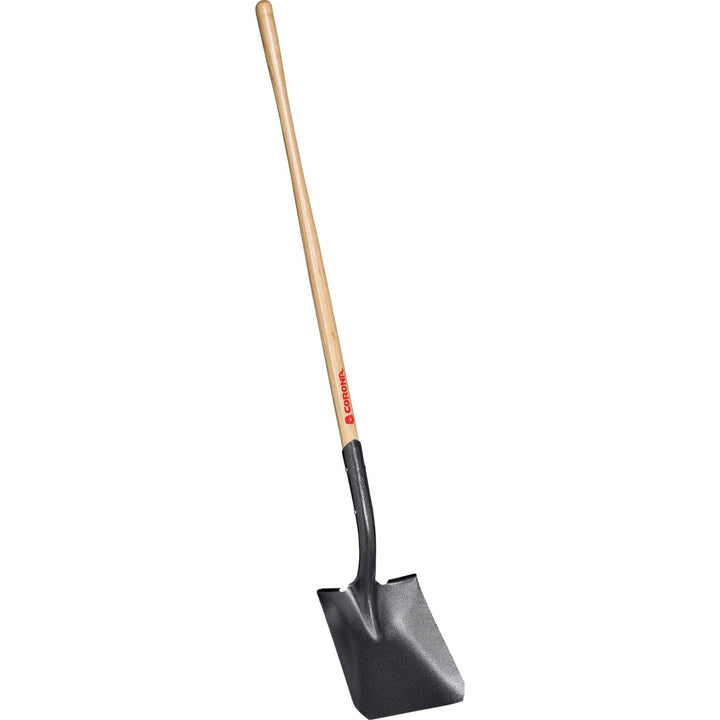 Corona SS 66000 Square Point Shovel, 14-Gauge 11 In Head 48 In Wood Handle