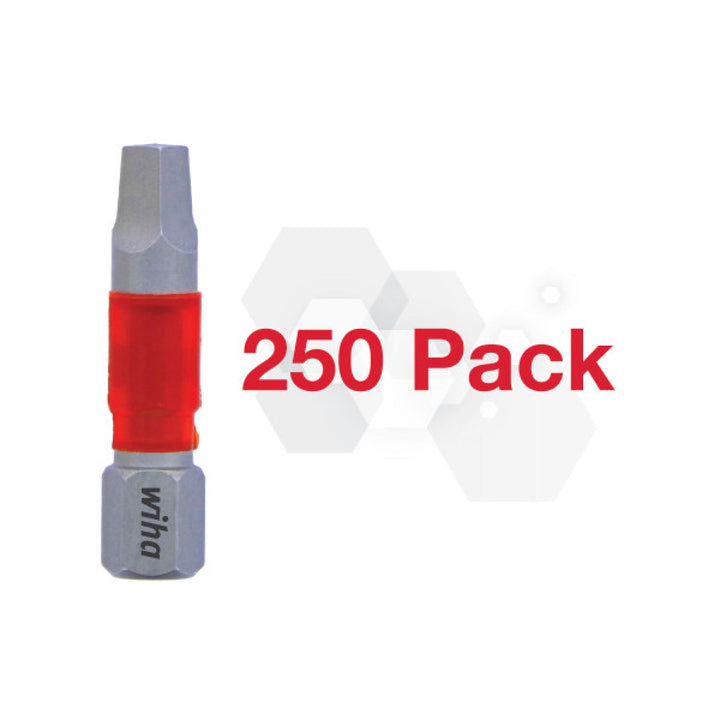 Wiha 76537, Impact Insert Bit Square #3 - 250 Pk