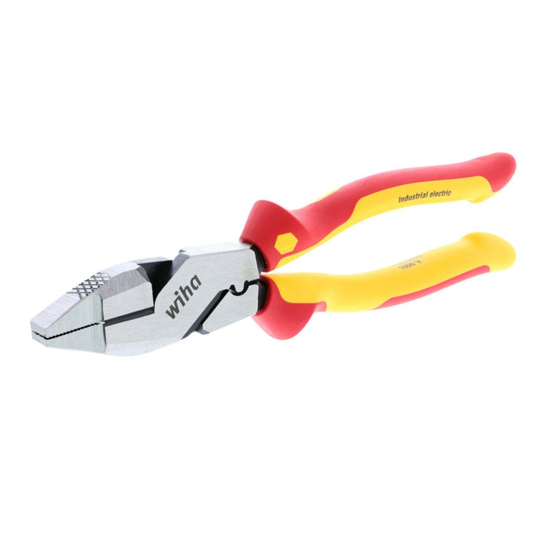 Wiha Tools 32948 Insulated Lineman's Pliers with Crimpers, 9.5"
