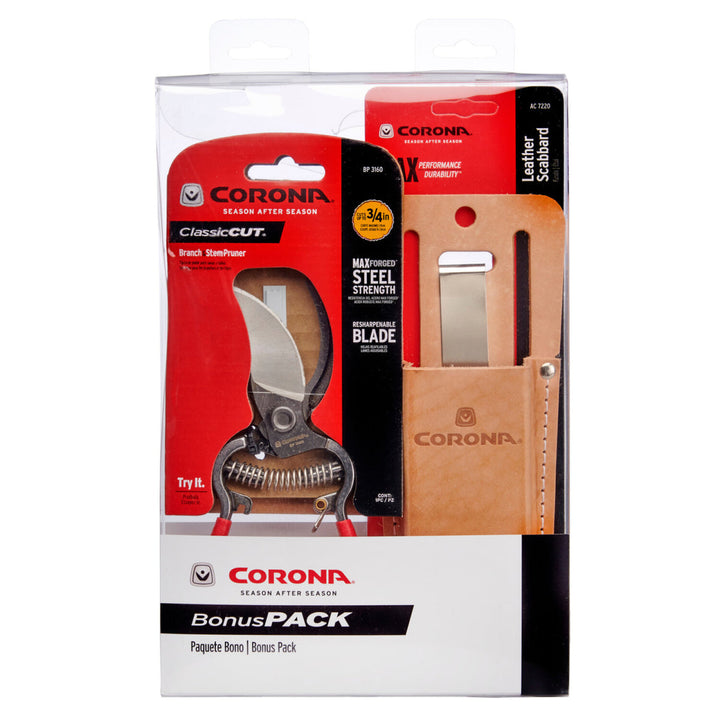 Corona-SP 9934 · BP 3160 ClassicCUT Bypass Pruner Bonus Pack