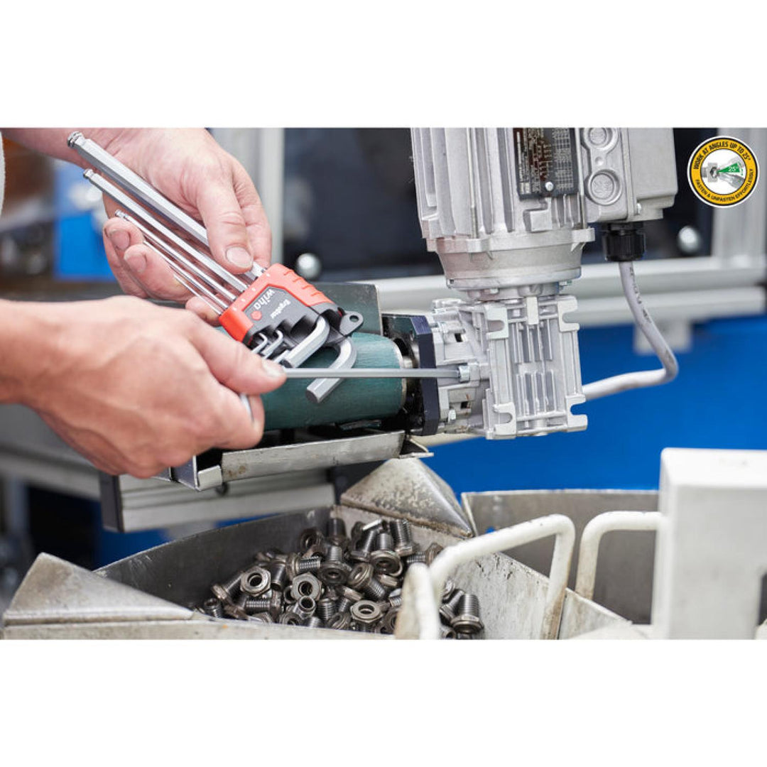 Wiha 66982 ErgoStar Ball End Hex L-Key Inch/Metric 22 Piece Set