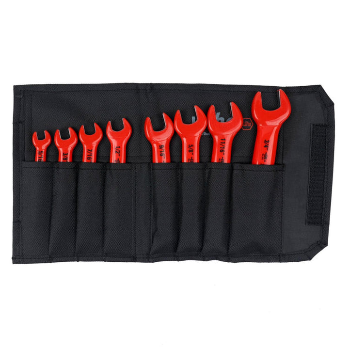 Wiha Tools 20192 Insulated Open End Inch Wrench Set, 8 Pc.