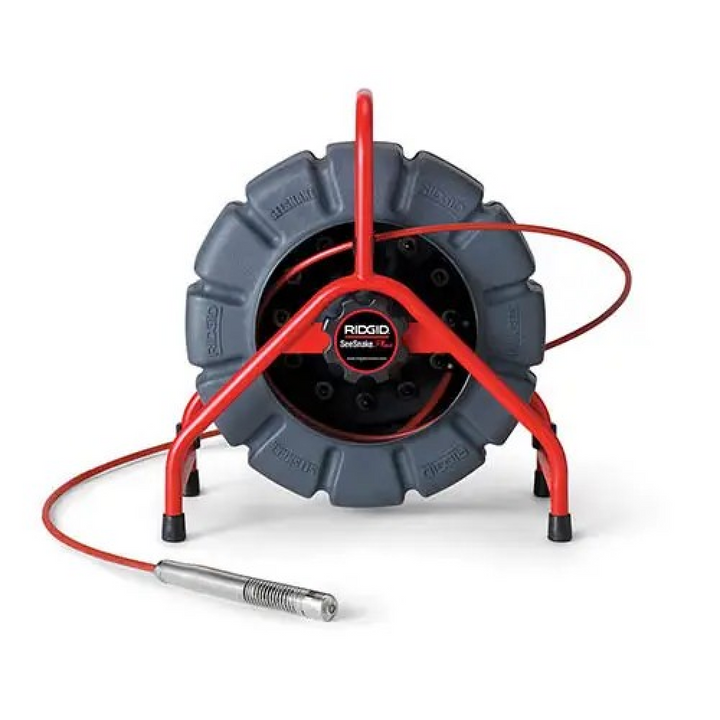 Ridgid 14113 SeeSnake Mini Camera Reel with 200 ft. Push Cable and Color Camera Head (230VAC Line Input)