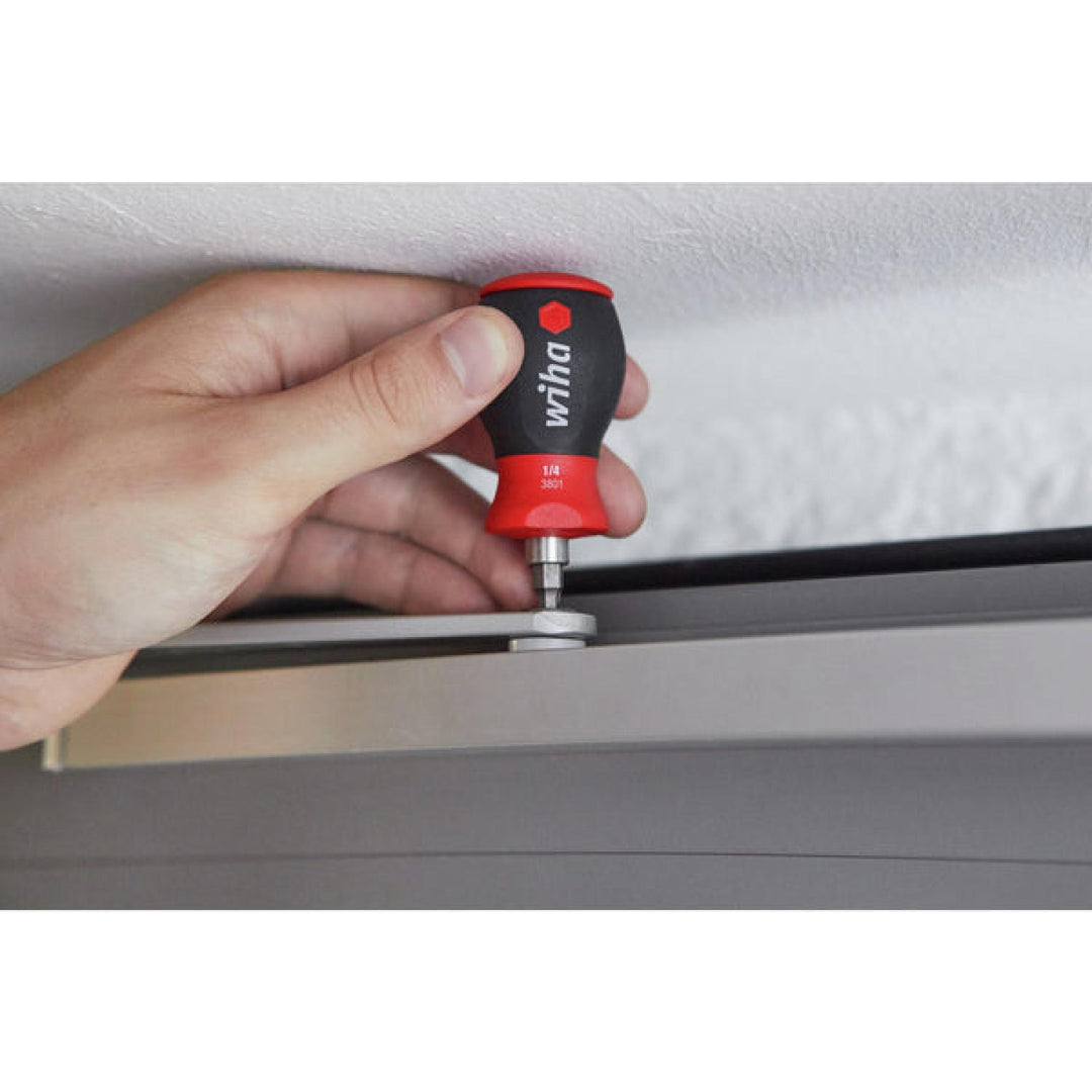 Wiha Tools 38058 6-in-1 Stubby Bit Holder Hex Inch Set