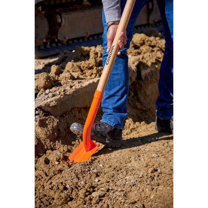 Corona SS16400  Trench Hardwood Shovel, 12 Gauge, 4 in.