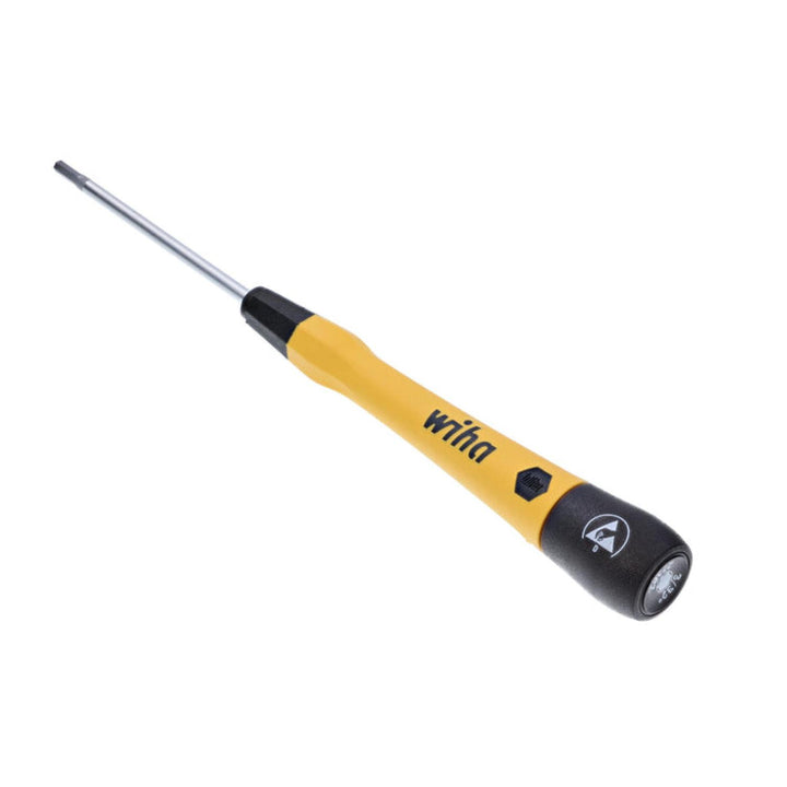 Wiha Tools 27558 ESD Safe PicoFinish Precision Screwdriver - Hex 3/32" x 60mm