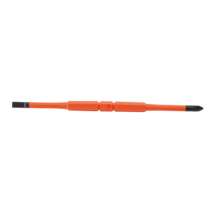 Klein Tools 32293 2-in-1 Insulated Flip-Blade Screwdriver, #2 Ph, 1/4-Inch Sl