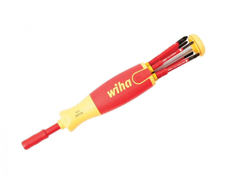Wiha Tools 28393 Insulated 6-in-1 Ultra Driver SlimLine Slotted & Phillips Set, 7 Pc.