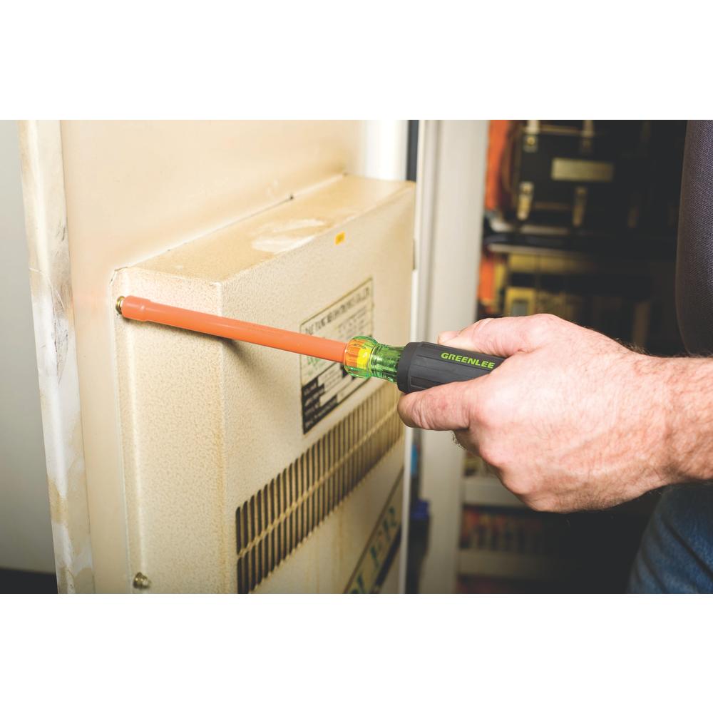 Greenlee 0253-12NH-INS 1/4-Inch by 6-Inch Insulated Nut Driver