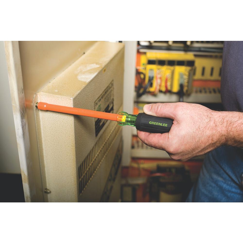 Greenlee 0253-12NH-INS 1/4-Inch by 6-Inch Insulated Nut Driver