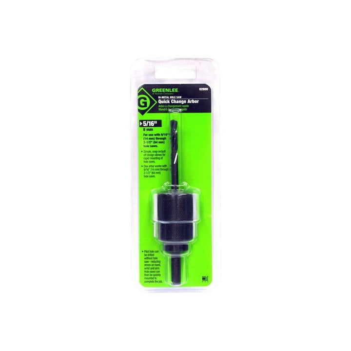 Greenlee 02800 Hole Saw Arbor