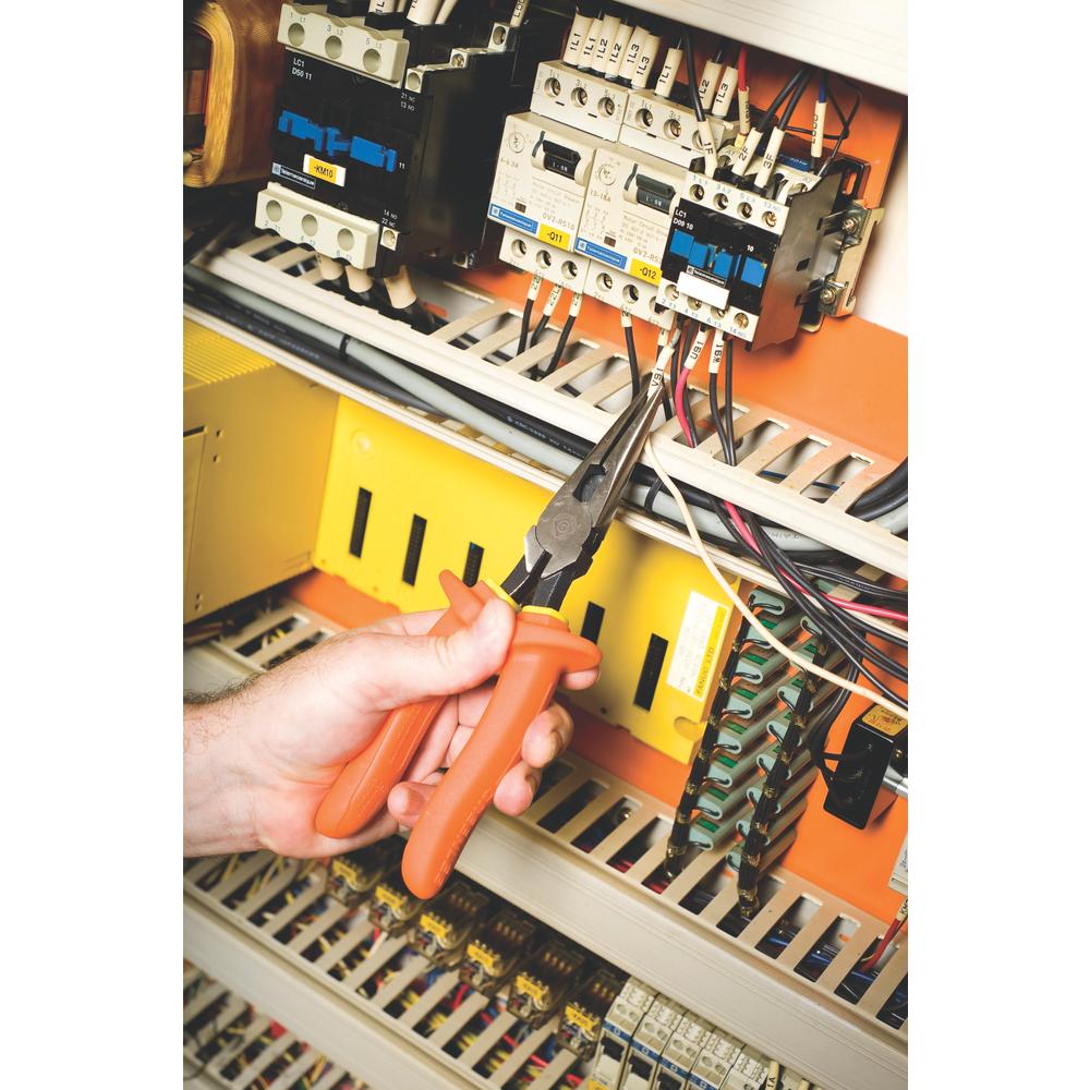 Greenlee 0351-08-INS 8" Insulated Long-Nose Pliers