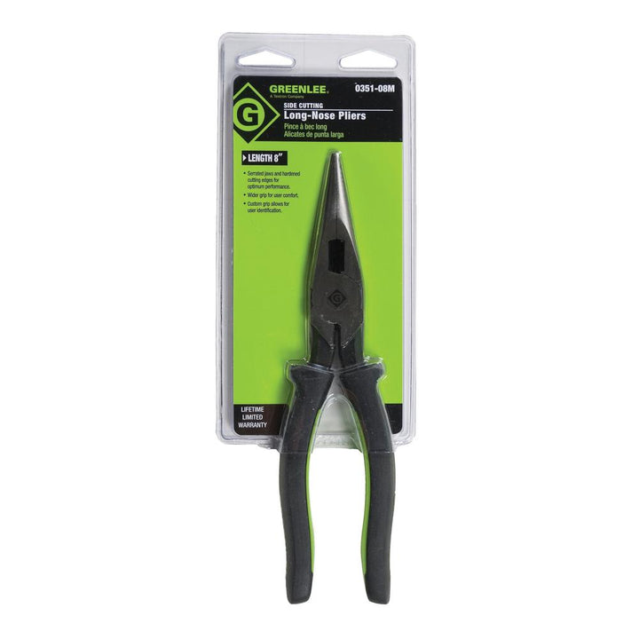 Greenlee 0351-08M 8-in Molded Long Nose Pliers