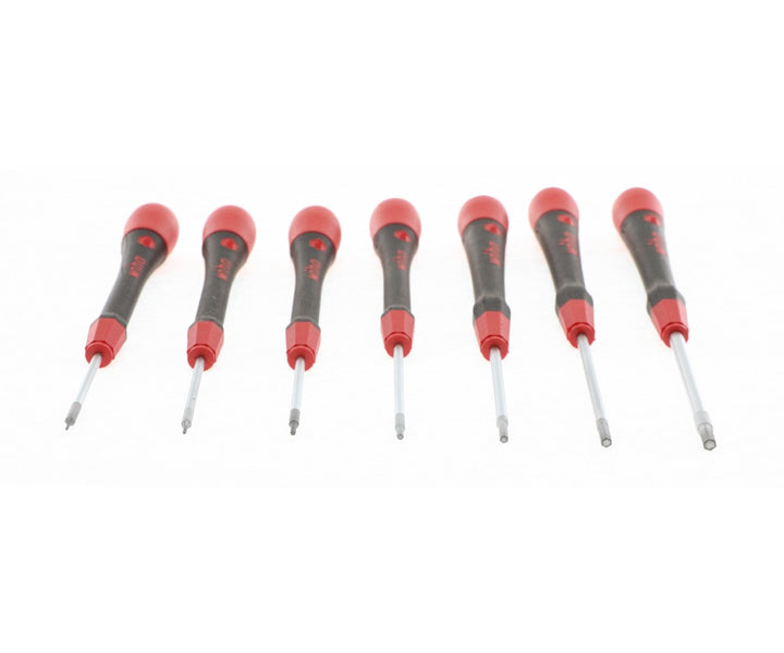 Wiha Tools 26393 PicoFinish Precision Hex Metric Screwdriver Set w/ Canvas Pouch, 7 Pc.