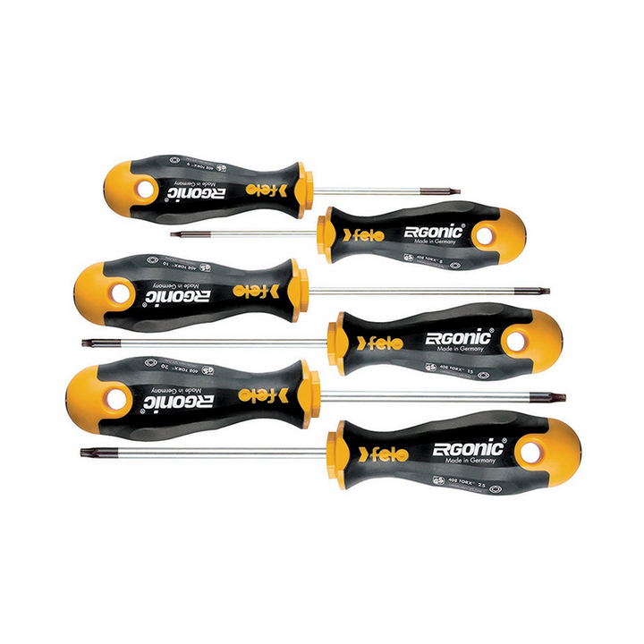 Felo 0715753165 TORX® Ergonic Screwdriver Set (6-Piece)