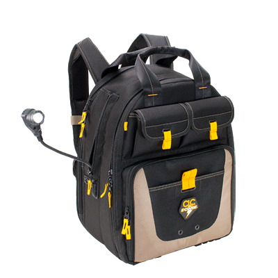 CLC ECPL38 E-CHARGE LIGHTED USB CHARGING TOOL BACKPACK