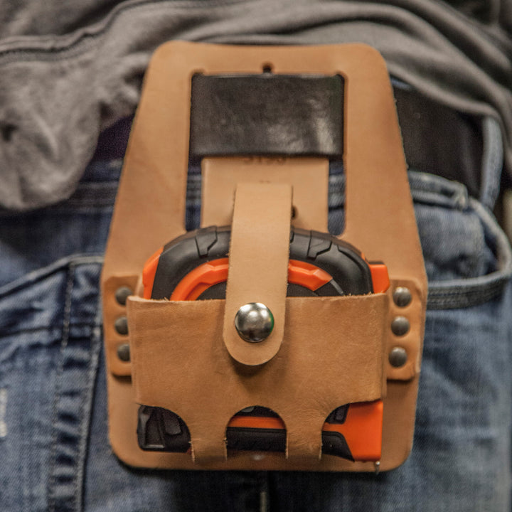 Klein Tools 5196 Tape Measure Holder, Leather, Large