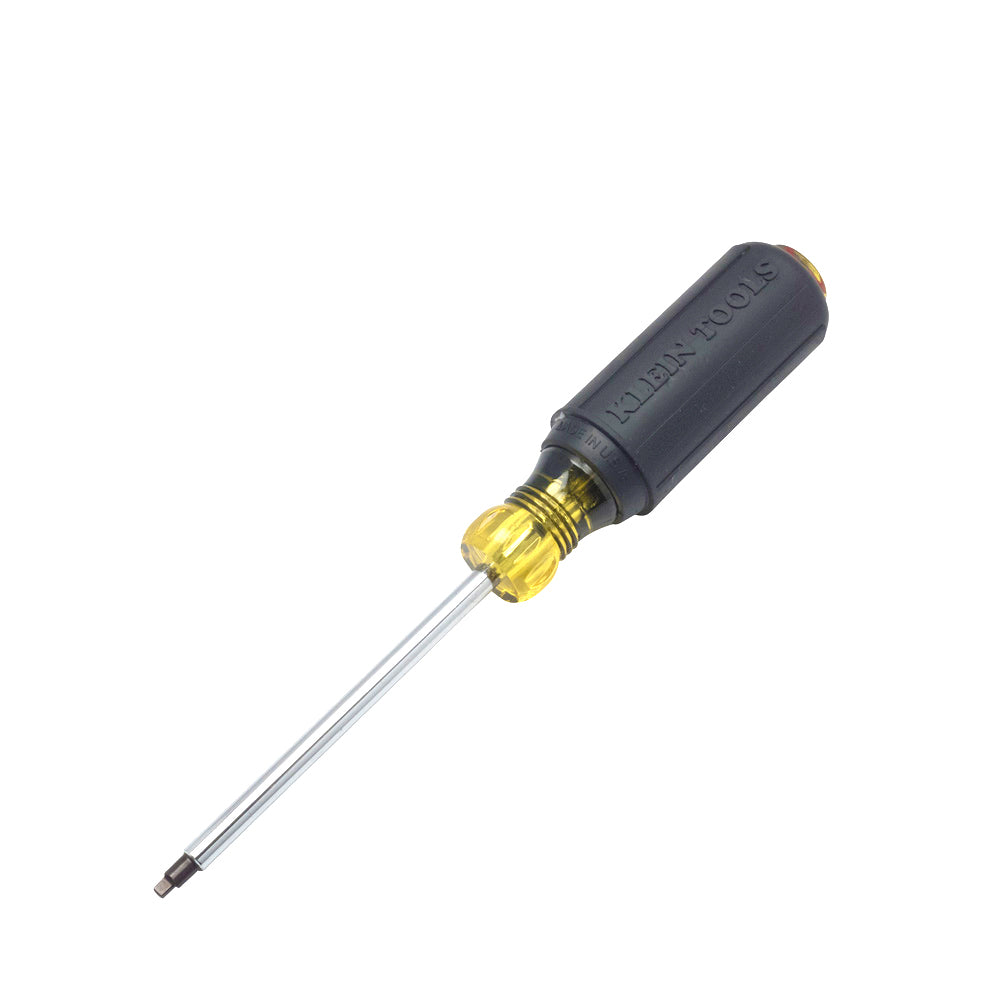 Klein Tools 662 #2 Square-Recess Tip Screwdriver with 4-Inch Round Shank and Cushion Grip Handle