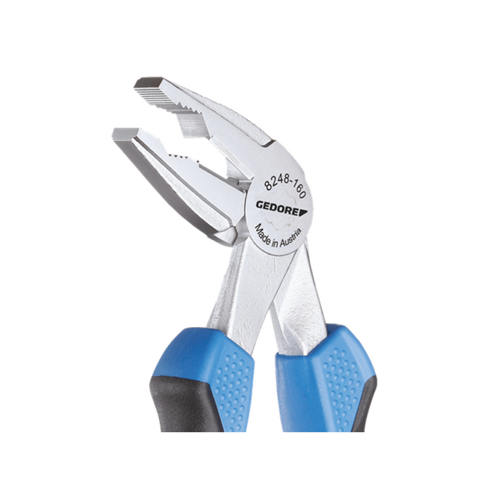 Gedore 2276585 8248-160 JC Combination pliers, angled, 160 mm