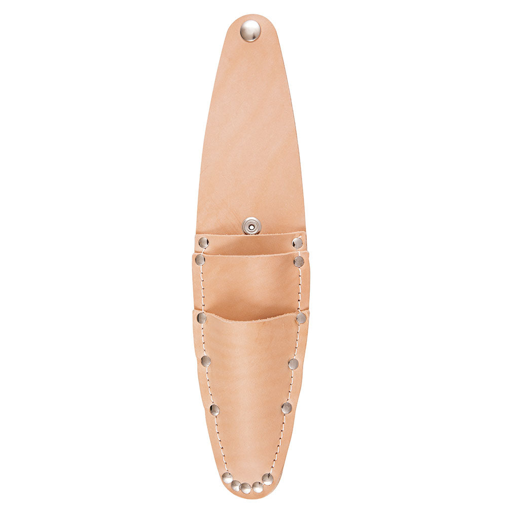 Heritage Cutlery H33 10 1/4'' Leather Tool Holster / Three Pocket Holds 10'', 11'' and 12''