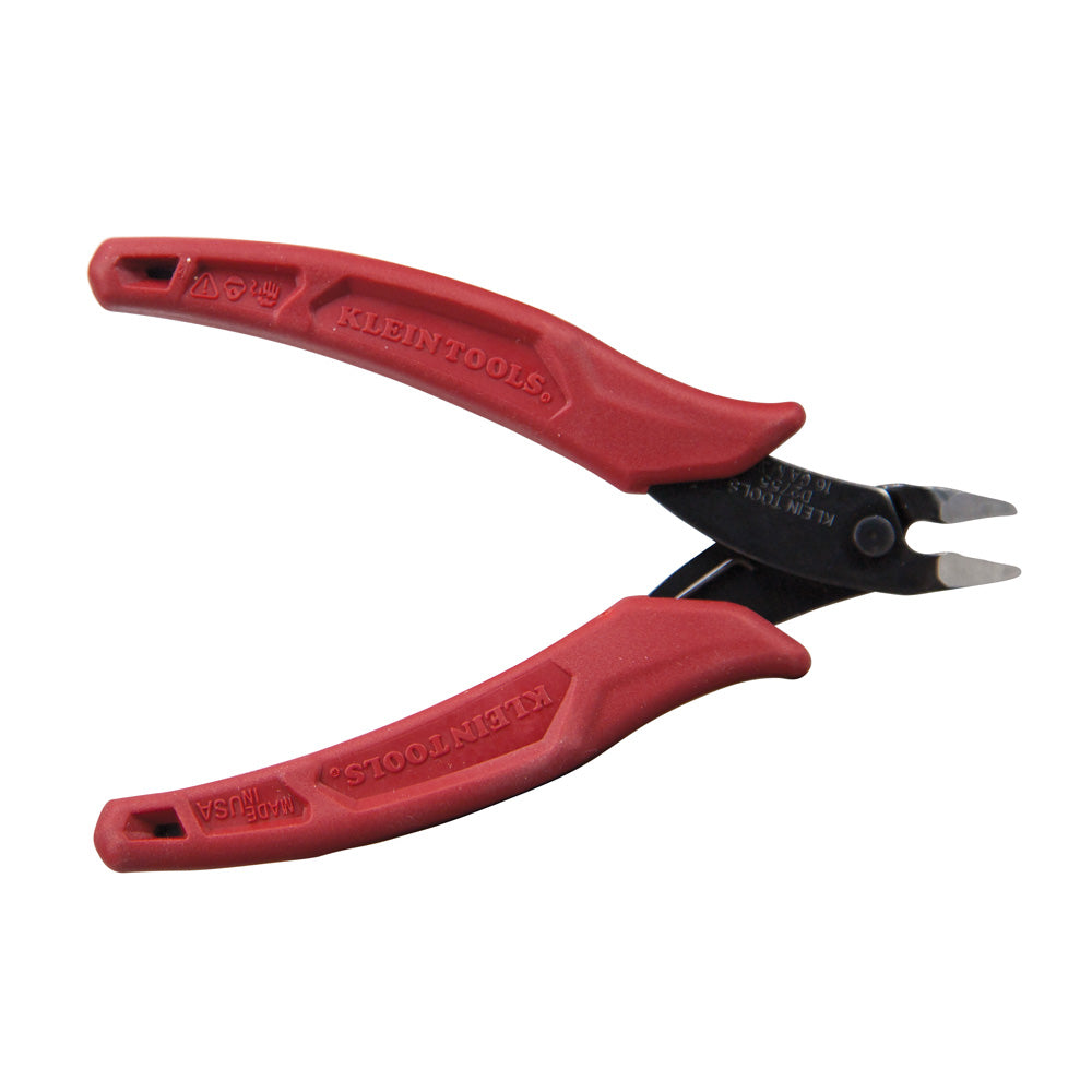 Klein Tools D275-5 Lightweight Flush Cutter, Up to 16 AWG, Grips Designed for Tool Control and Heat Treated For Durability