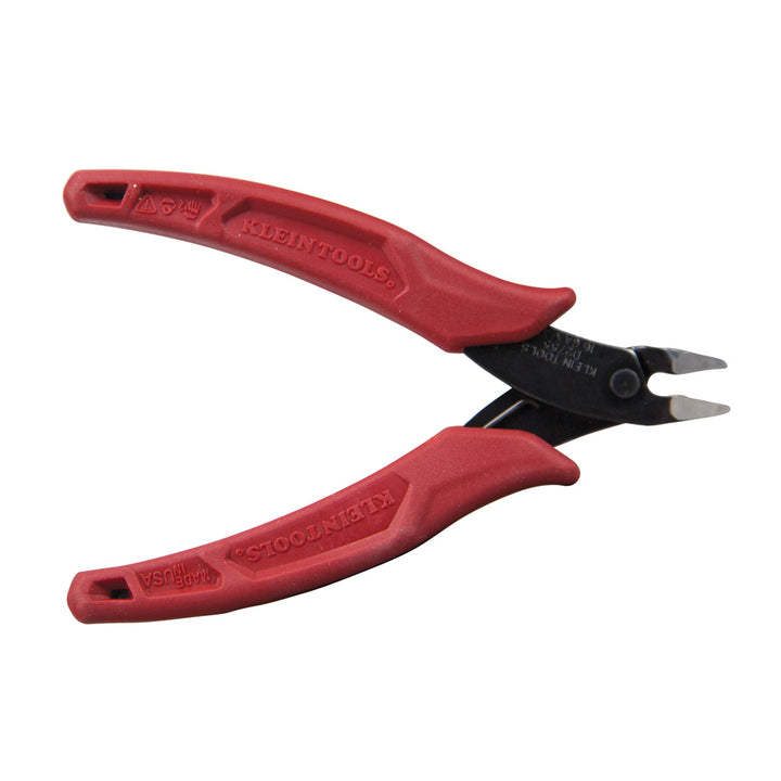 Klein Tools D275-5 Lightweight Flush Cutter, Up to 16 AWG, Grips Designed for Tool Control and Heat Treated For Durability