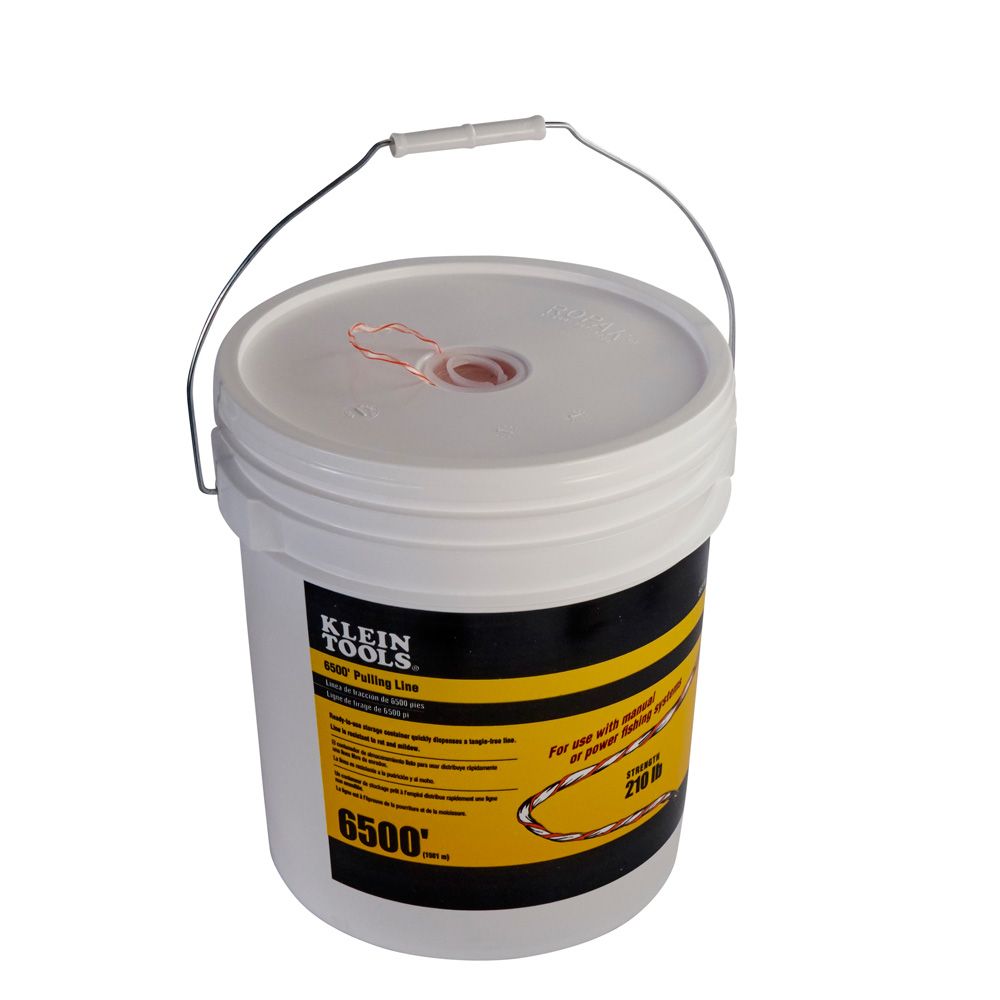 Klein Tools 56110 Poly Pull Line with Orange Tracer 6500'