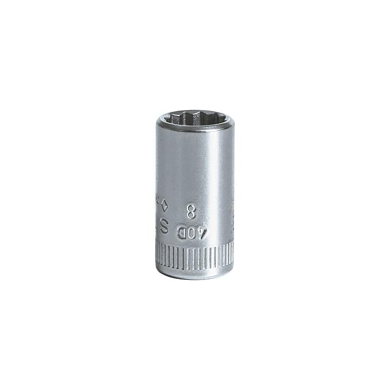 Stahlwille 01030008 40D Bi-Hex 12-pt Socket 8 mm x 1/4 Inch Drive