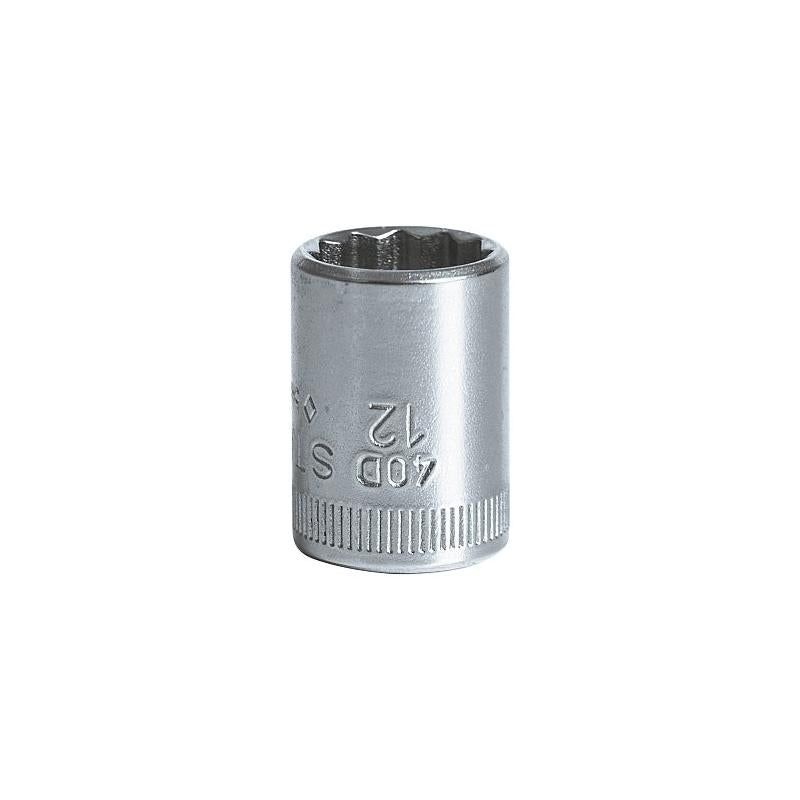 Stahlwille 01030012 40D Bi-Hex 12-pt Socket 12 mm x 1/4 Inch Drive