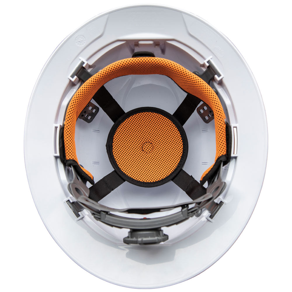 Klein Tools 60406RL Hard Hat, Non-vented, Full Brim with Rechargeable Headlamp