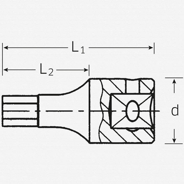 Stahlwille 01120004 44K  Hex Socket, 4 mm 1/4 Inch Drive