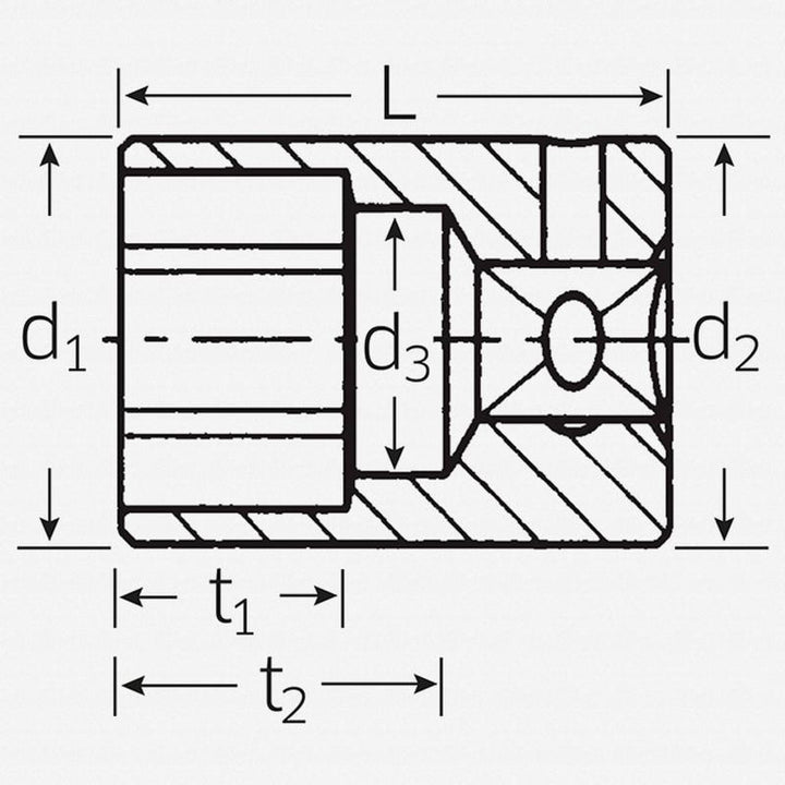 Stahlwille 01410014  Hex Socket 40a 7/32 Inch 1/4 Inch Drive
